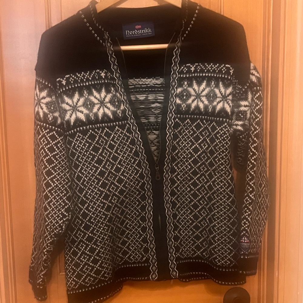 Nordstrikk Fair Isle Cardigan Sweater Size S